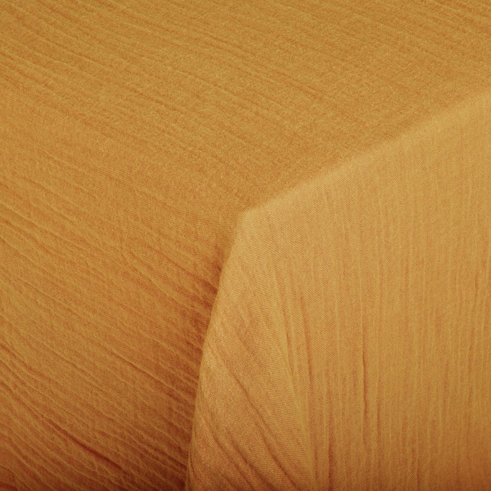 ERWIN M. Tischdecke Silena; 130x130 cm (BxL); senf; quadratisch