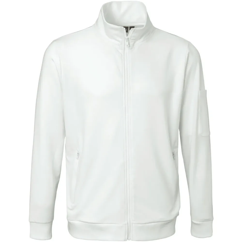 JOBELINE Herrensweatjacke Saloa; Kleidergrösse S; weiss