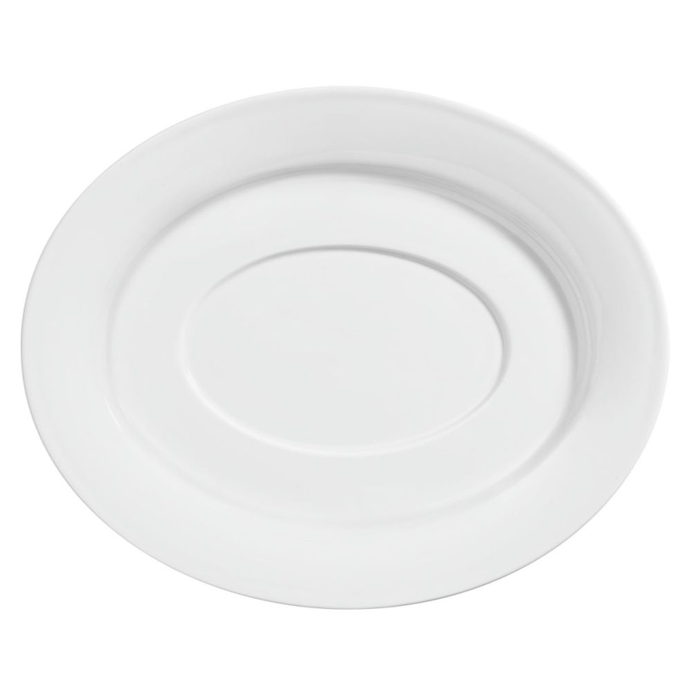 VEGA Sauciere Untere Base; 23.5x19 cm (LxB); weiss; oval; 4 Stück / Pack