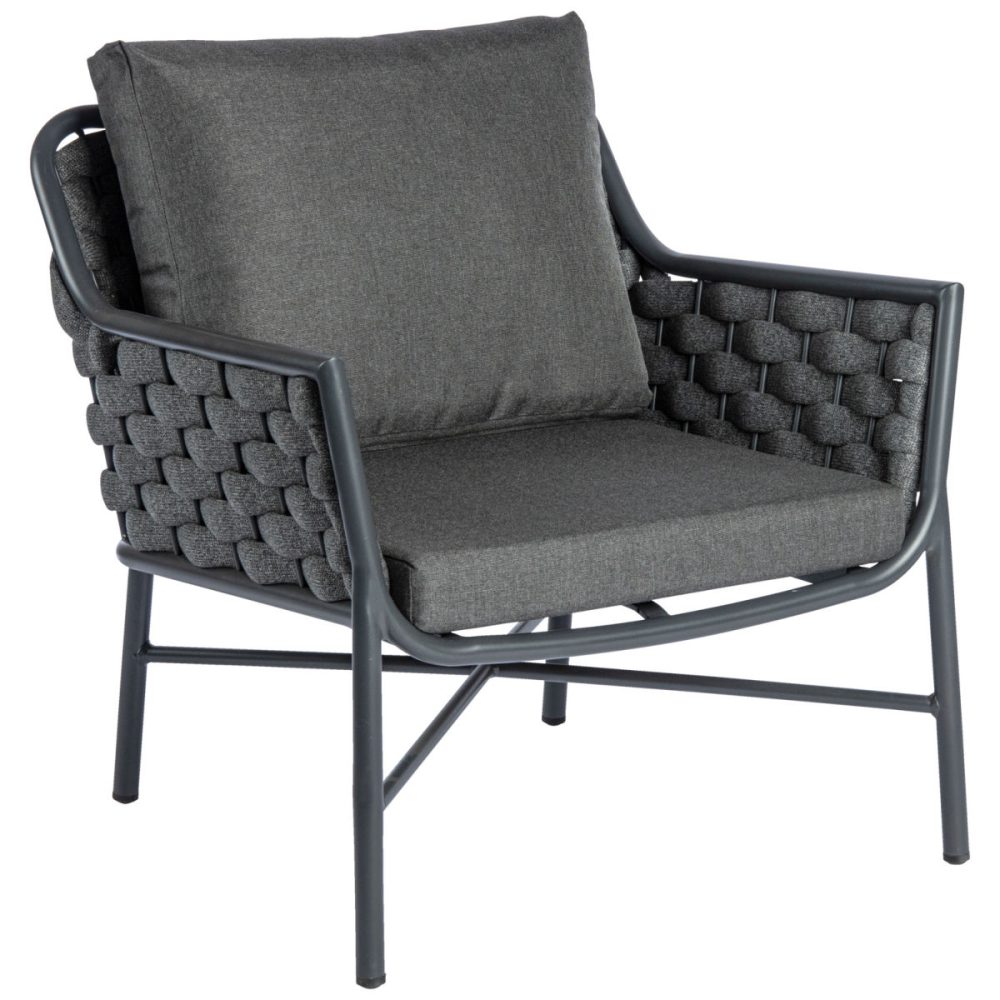 VEGA Outdoor Lounge Sessel Arto; 71x75x78 cm (BxTxH); anthrazit
