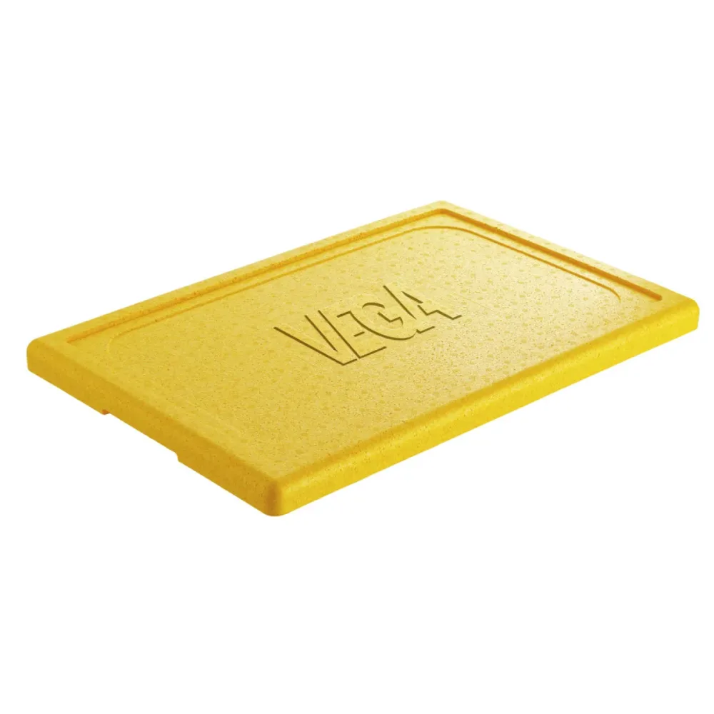 PULSIVA Deckel zu Transportboxen; 60x40x3.5 cm (LxBxH); gelb