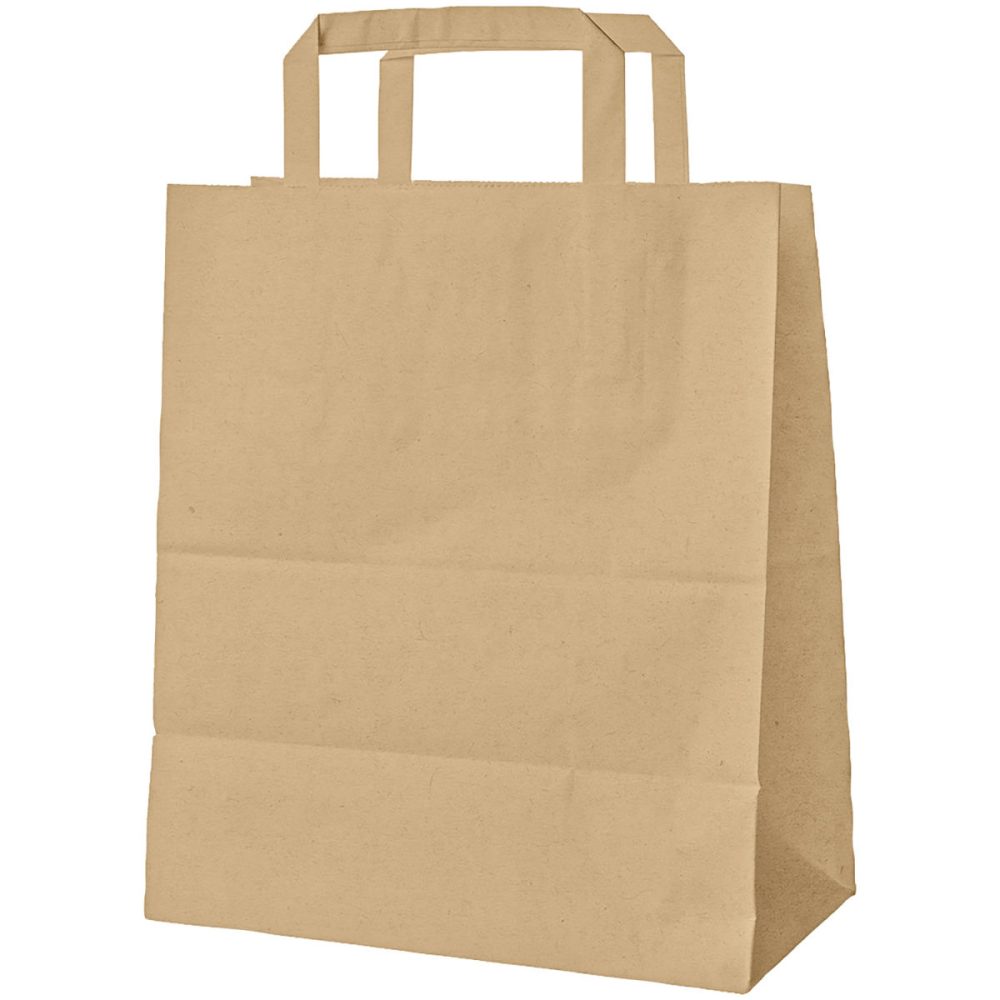 WIMEX Tragetasche Paper; 6160 ml, 20x10x28 cm (LxBxH); braun; 250 Stück / Pack