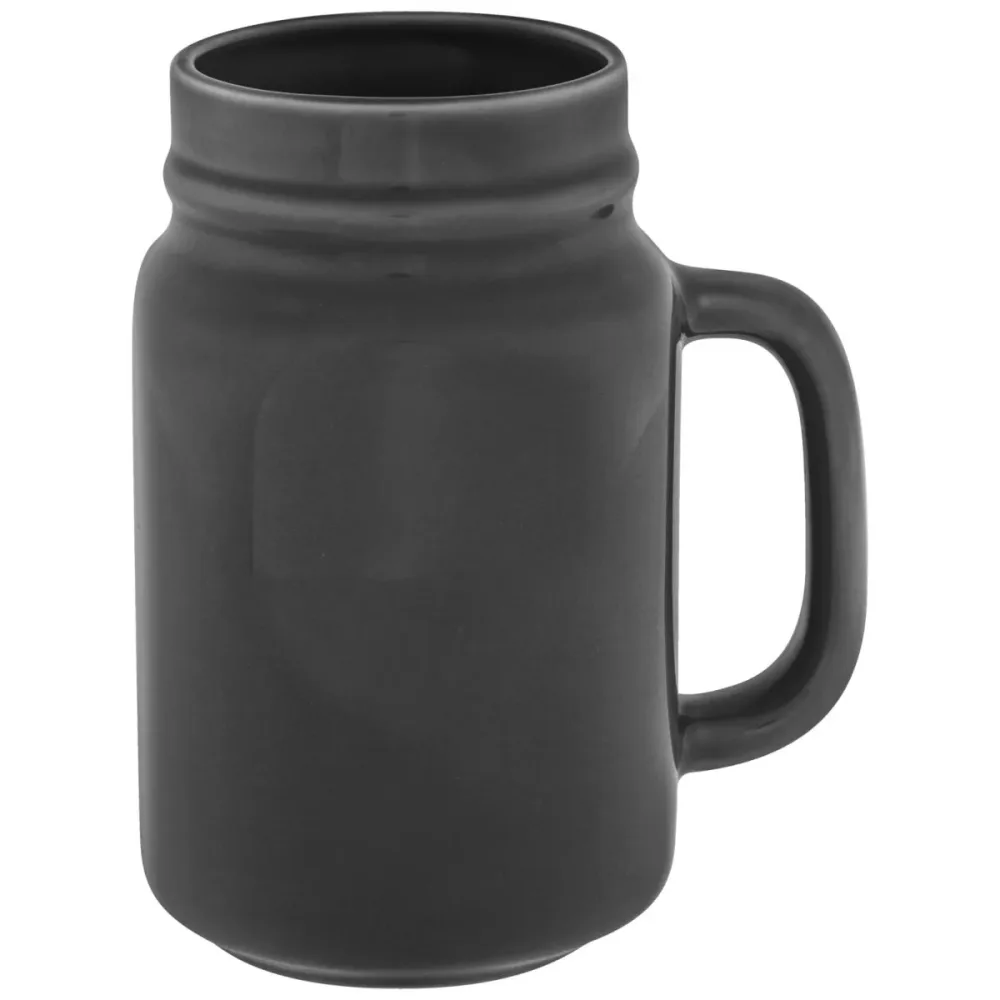 PULSIVA Henkelbecher Liv; 480 ml, 8.3x13.2 cm (ØxH); grau; 6 Stück / Pack