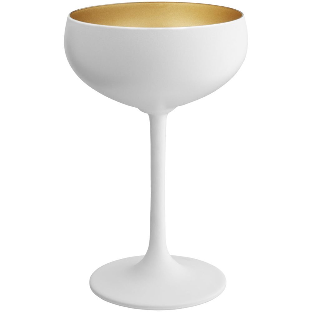 VEGA Champagnerschale Joleen; 220 ml, 9x15.1 cm (ØxH); weiss/gold; 6 Stück / Pack