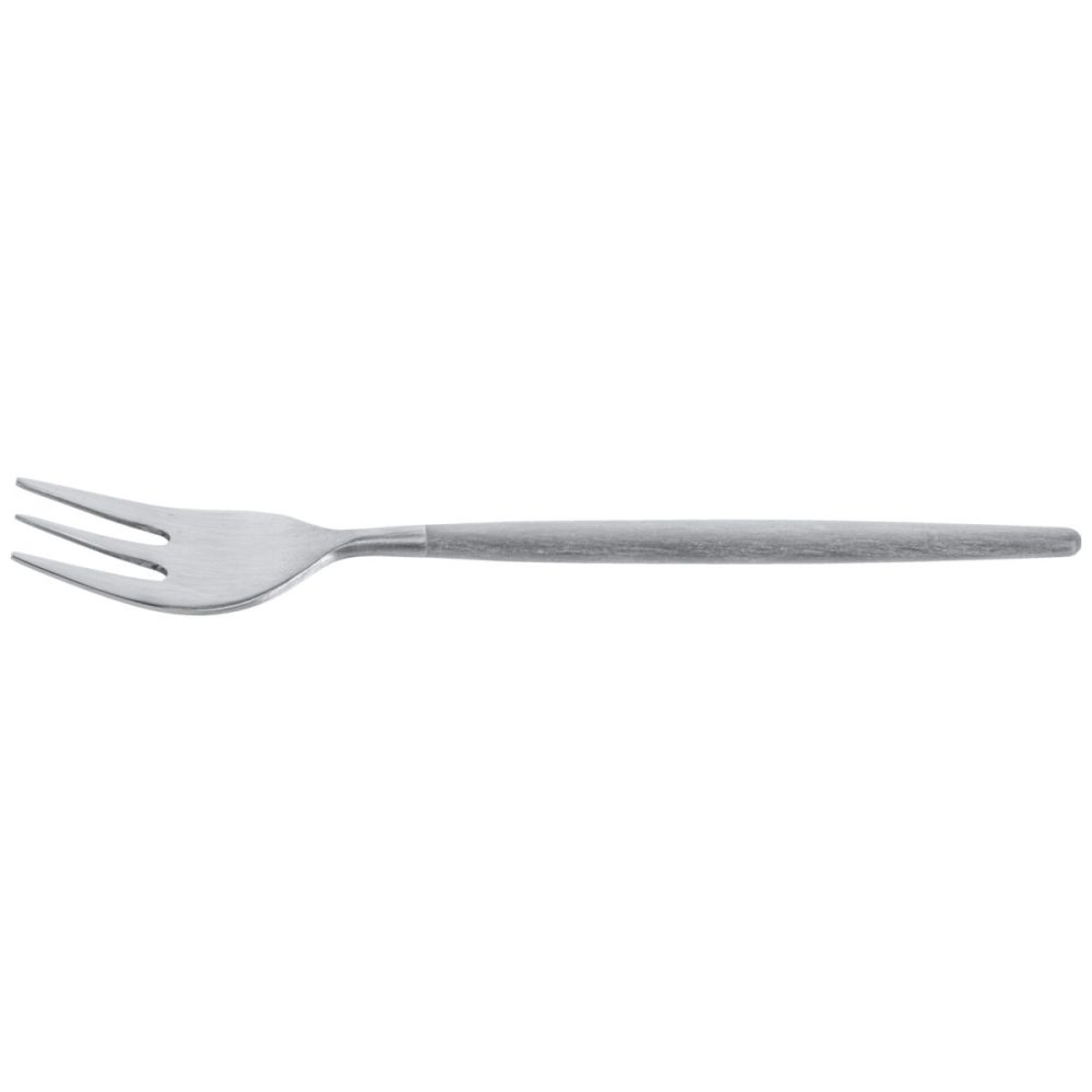 VEGA Kuchengabel Turin; 18.7 cm (L); edelstahl/grau, Griff grau; 12 Stück / Pack