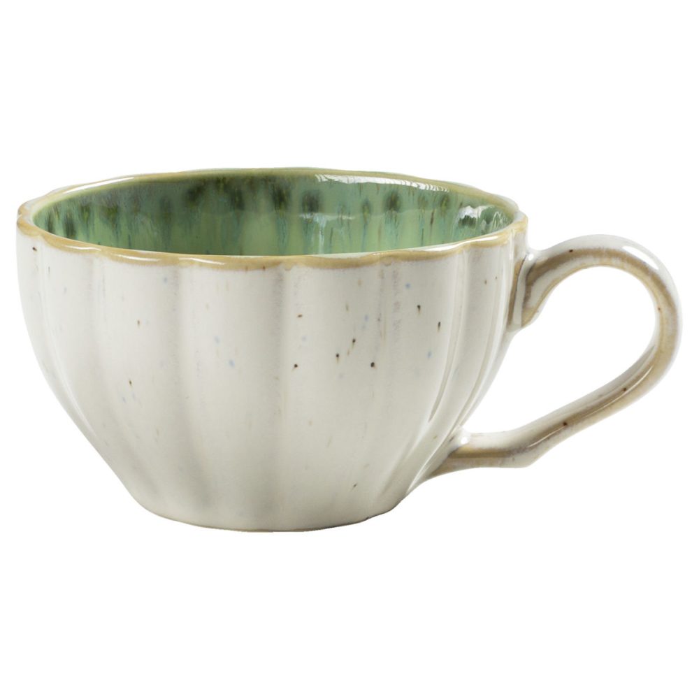 VEGA Kaffee-Obertasse Flora; 200 ml, 9.1x5.5 cm (ØxH); grün/beige; 6 Stück / Pack