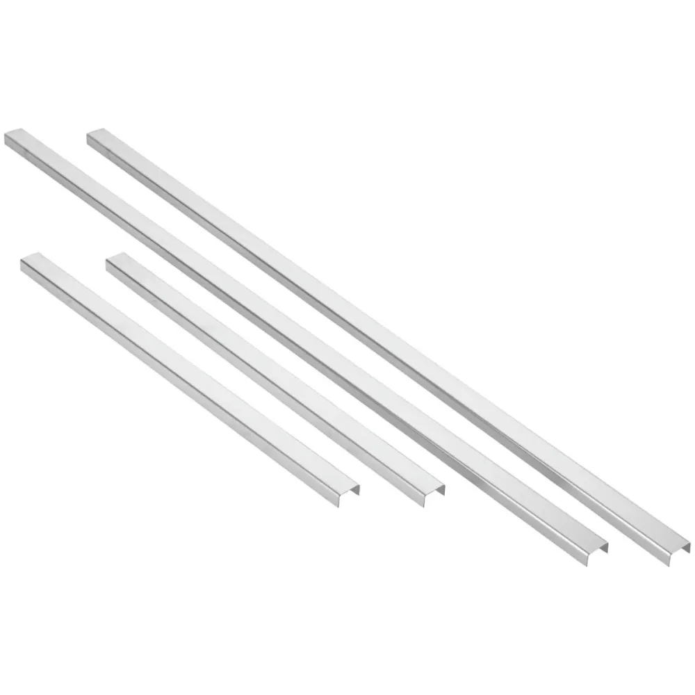 VEGA Trittschutz 4-teilig; silber; rechteckig