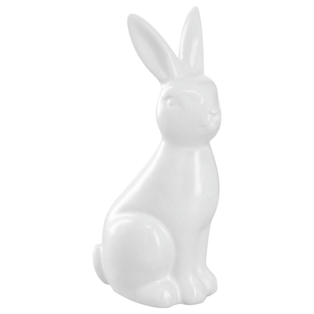 Deko-Osterhase Conny; 5.5x4.5x12 cm (LxBxH); weiss