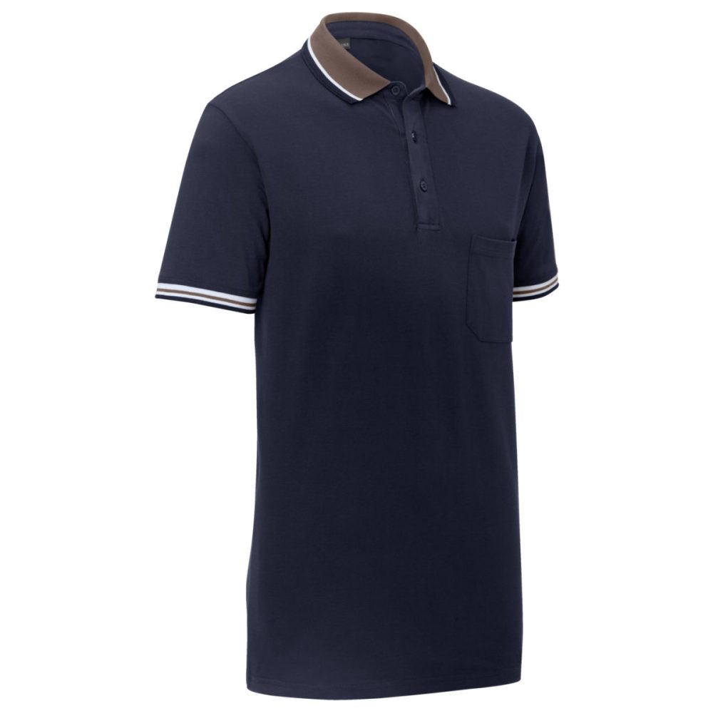 JOBELINE Herren-Polo Cato Line; Kleidergrösse S; navy