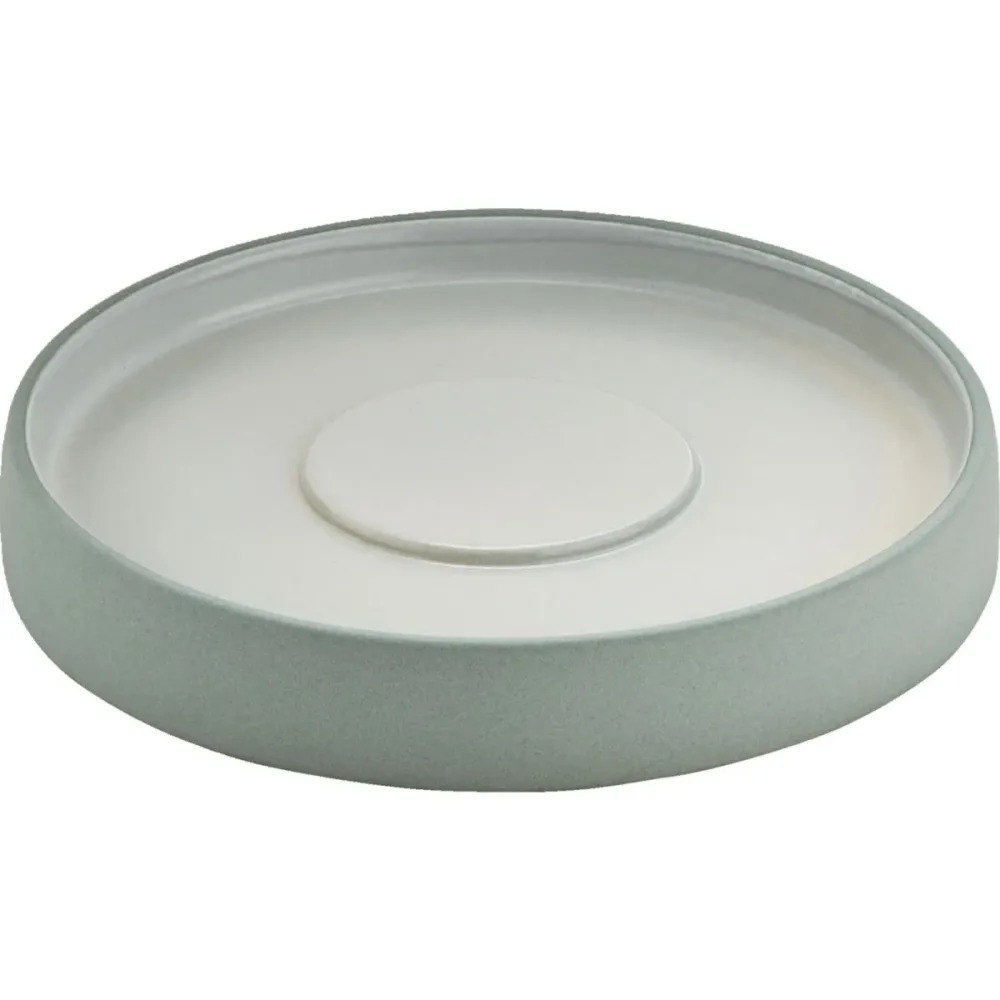 Playground Teller/Untertasse 2in1; 16x2.6 cm (ØxH); grau/weiss; 6 Stück / Pack