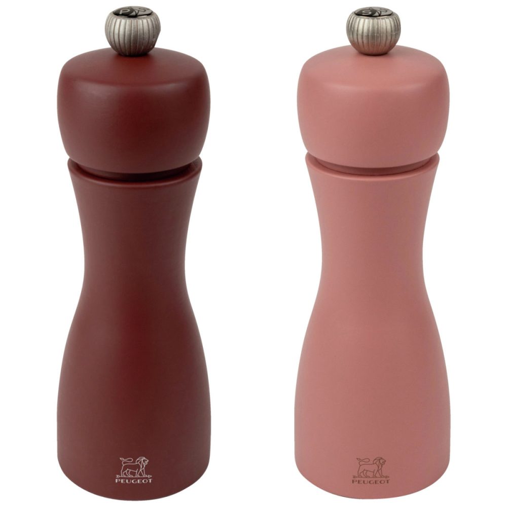Peugeot Salz- und Pfeffermühlen-Set Tahiti; 15 cm (H); hellbraun/dunkelbraun