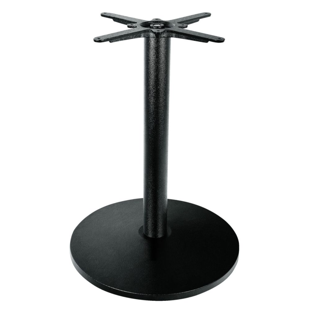 FLAT Tischsäule Regulo Guss rund; 55x72 cm (ØxH); schwarz; rund