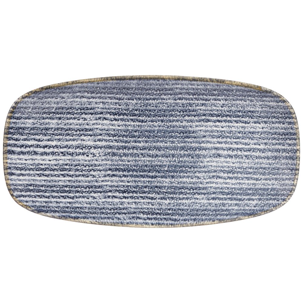 Churchill Chefs Oblong Platte Studio Prints Slate Blue; 29.8x15.3 cm (LxB); blau/braun; rechteckig; 12 Stück / Pack