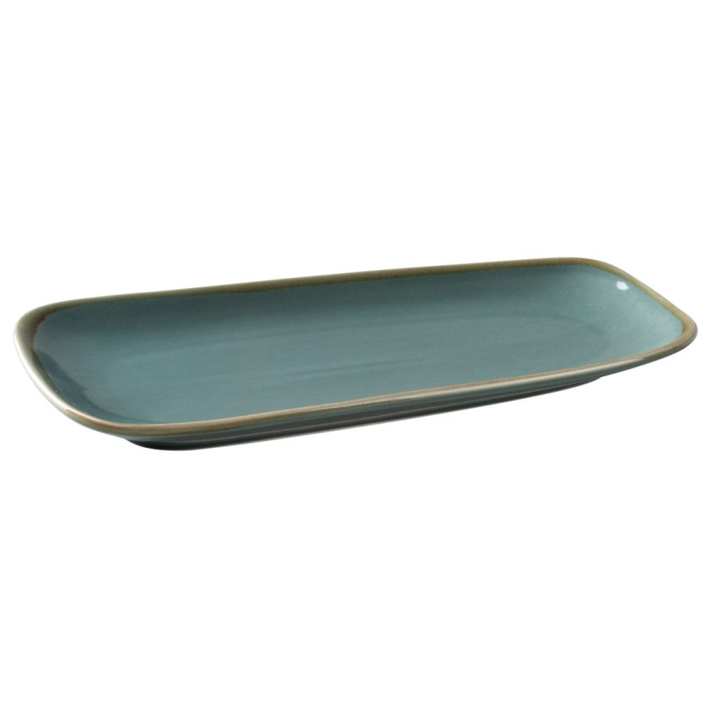 PULSIVA Servierplatte Glaze 2.0; 33.5x17x4 cm (LxBxH); blau; rechteckig; 4 Stück / Pack
