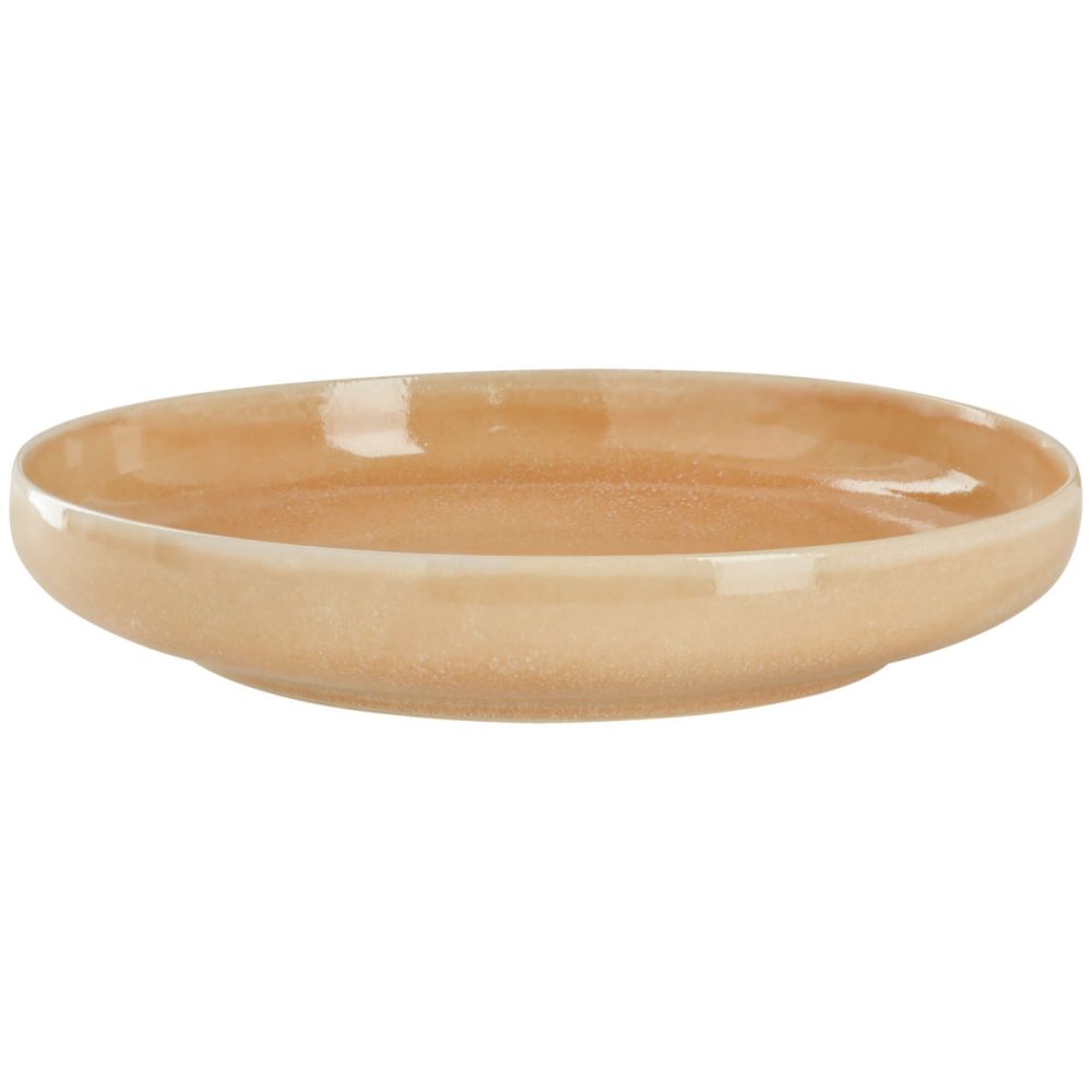 VEGA Teller tief Cascais; 700 ml, 22.5x4.5 cm (ØxH); apricot; rund; 4 Stück / Pack