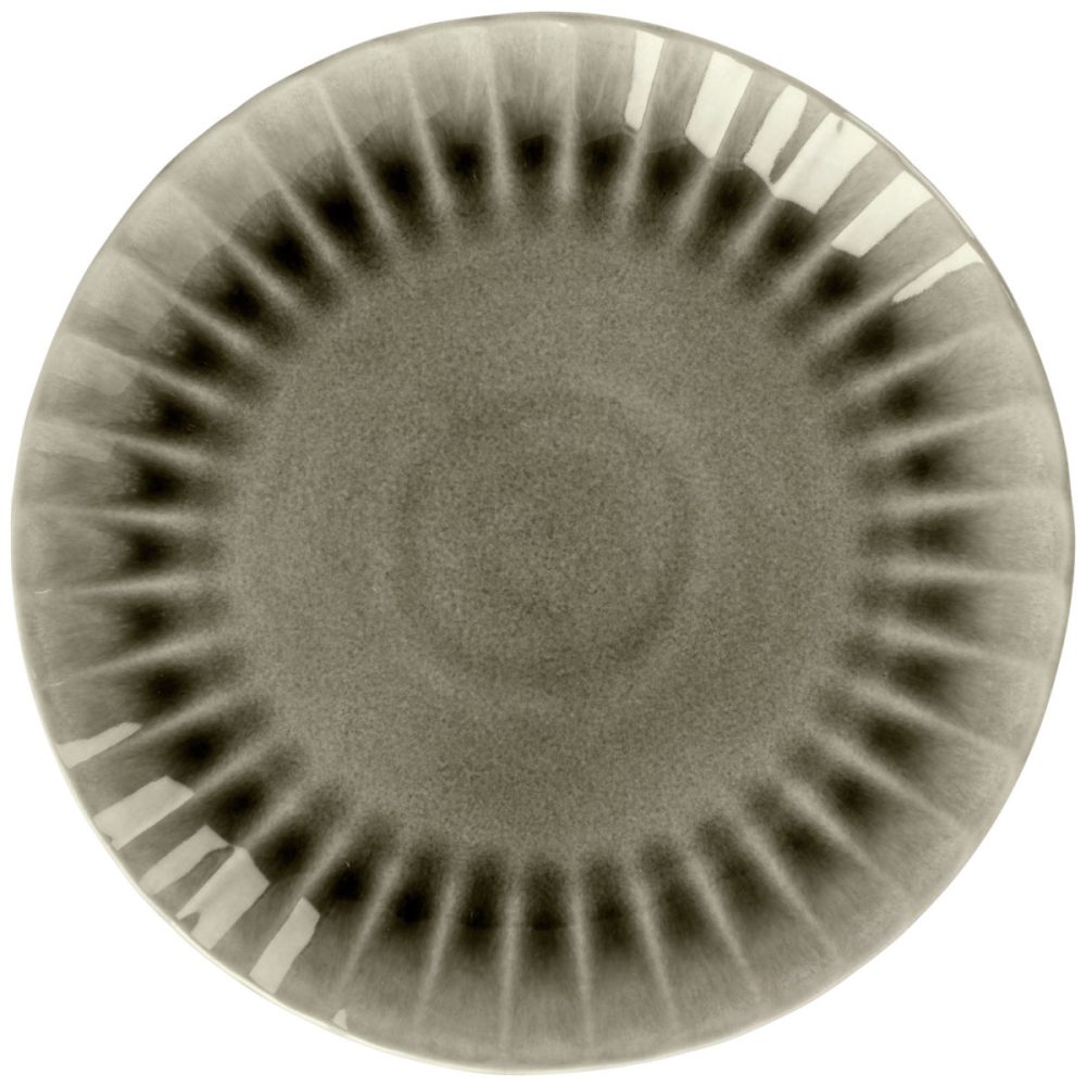 VEGA Teller flach Flora; 26.6x3.1 cm (ØxH); grau; rund; 4 Stück / Pack