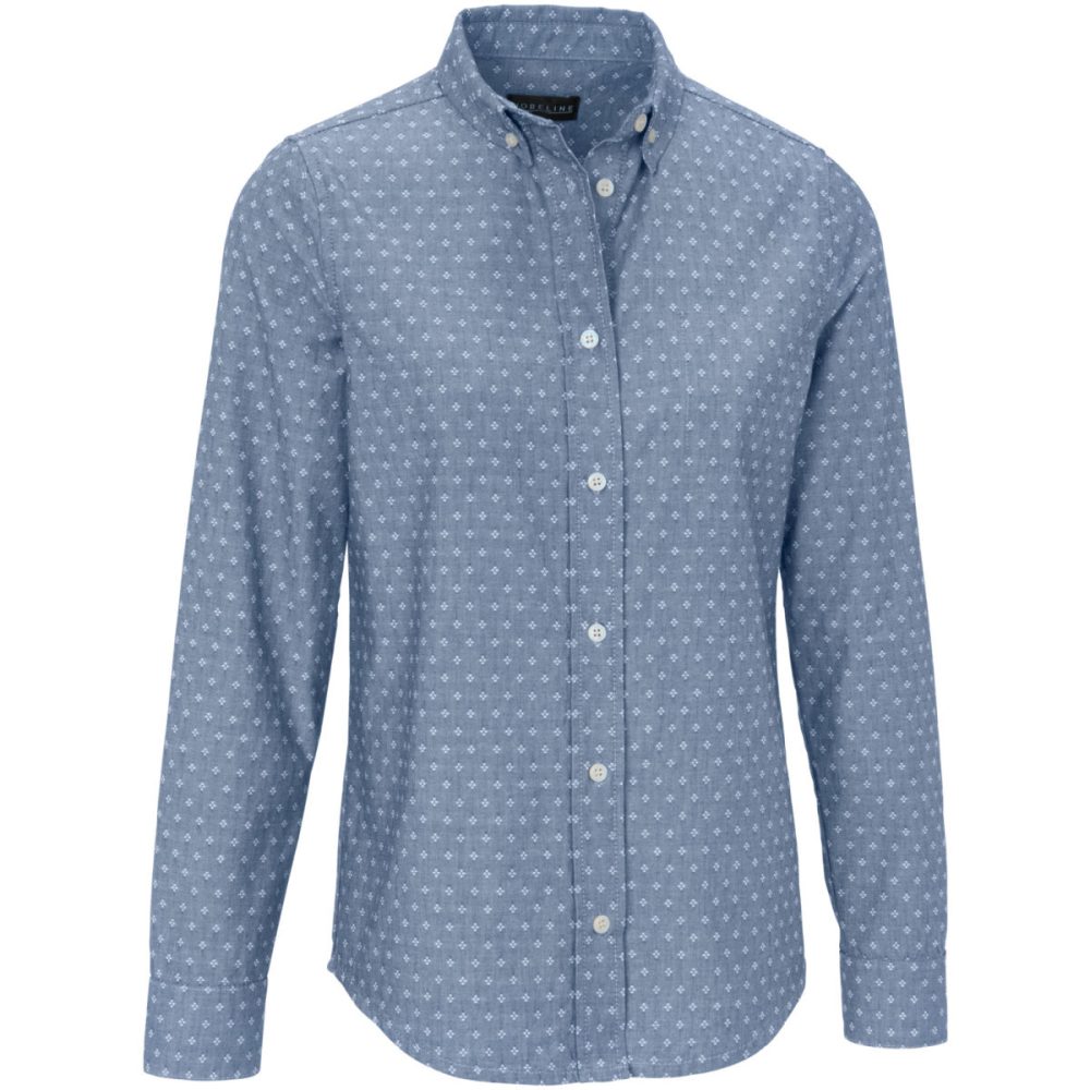 JOBELINE Damenbluse Jona; Kleidergrösse 34; blau/weiss