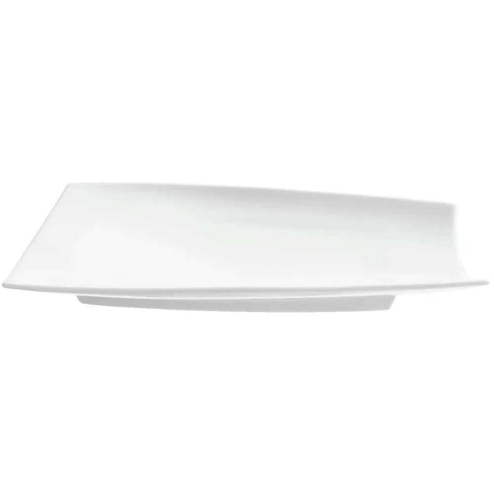 VEGA Platte Contrast rechteckig flach; 29x20.5x3 cm (LxBxH); weiss; 3 Stück / Pack