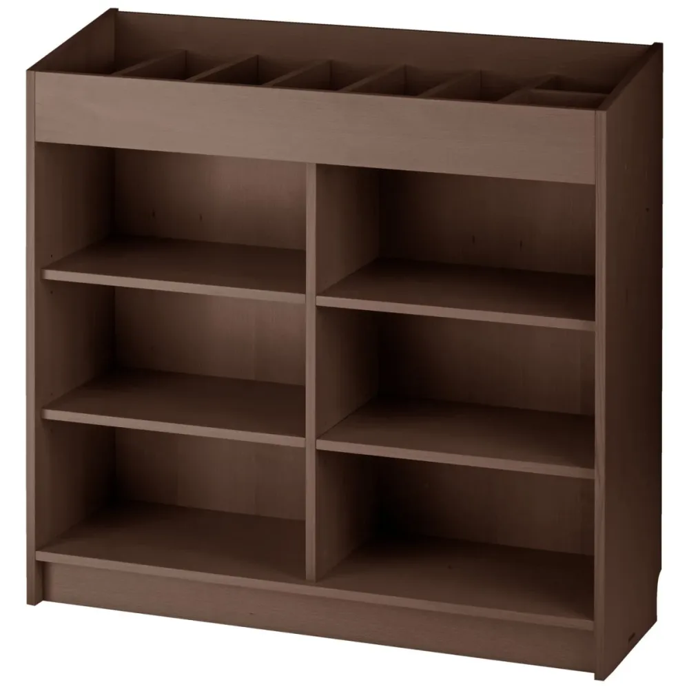 PULSIVA Besteckschrank Posato breit; 100x34x100 cm (BxTxH); braun