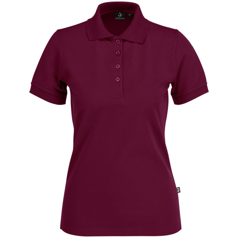 JOBELINE Damen Poloshirt Fly Kurzarm; Kleidergrösse 3XL; bordeaux