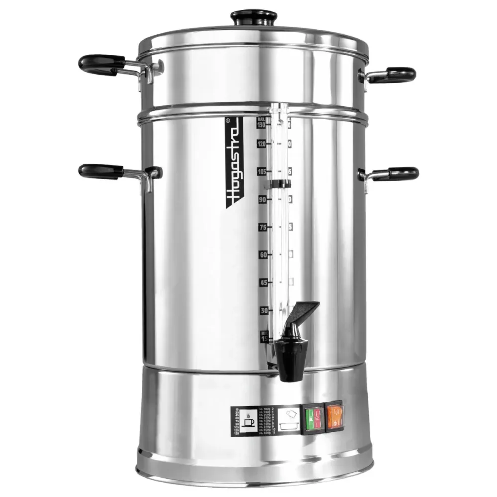 Hogastra Kaffee-Automat CNS-130; 16500 ml, 28x57 cm (ØxH); silber/schwarz