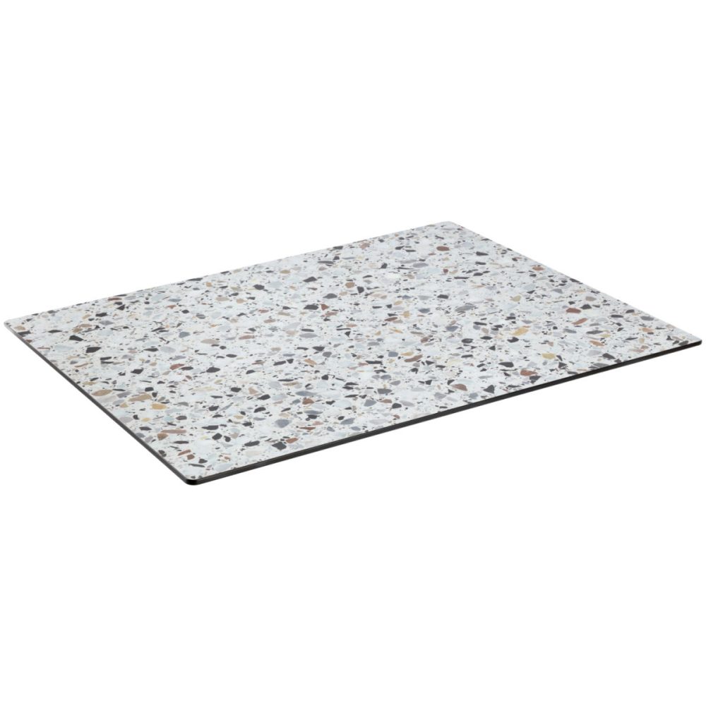 VEGA Outdoor Tischplatte Lift rechteckig; 120x68 cm (LxB); terrazzo; rechteckig