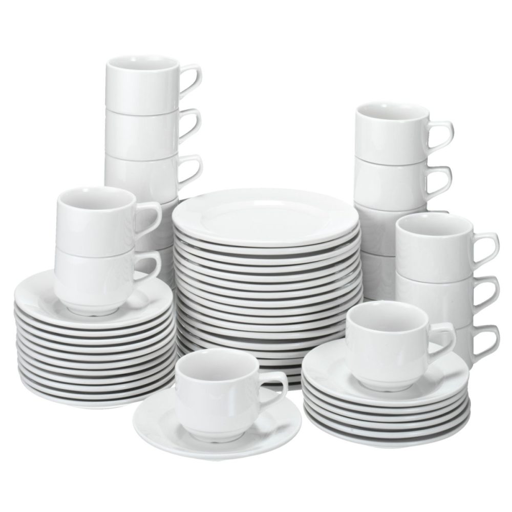 PULSIVA Vorteilspack Kaffeeservice Rondon 54-teilig; weiss