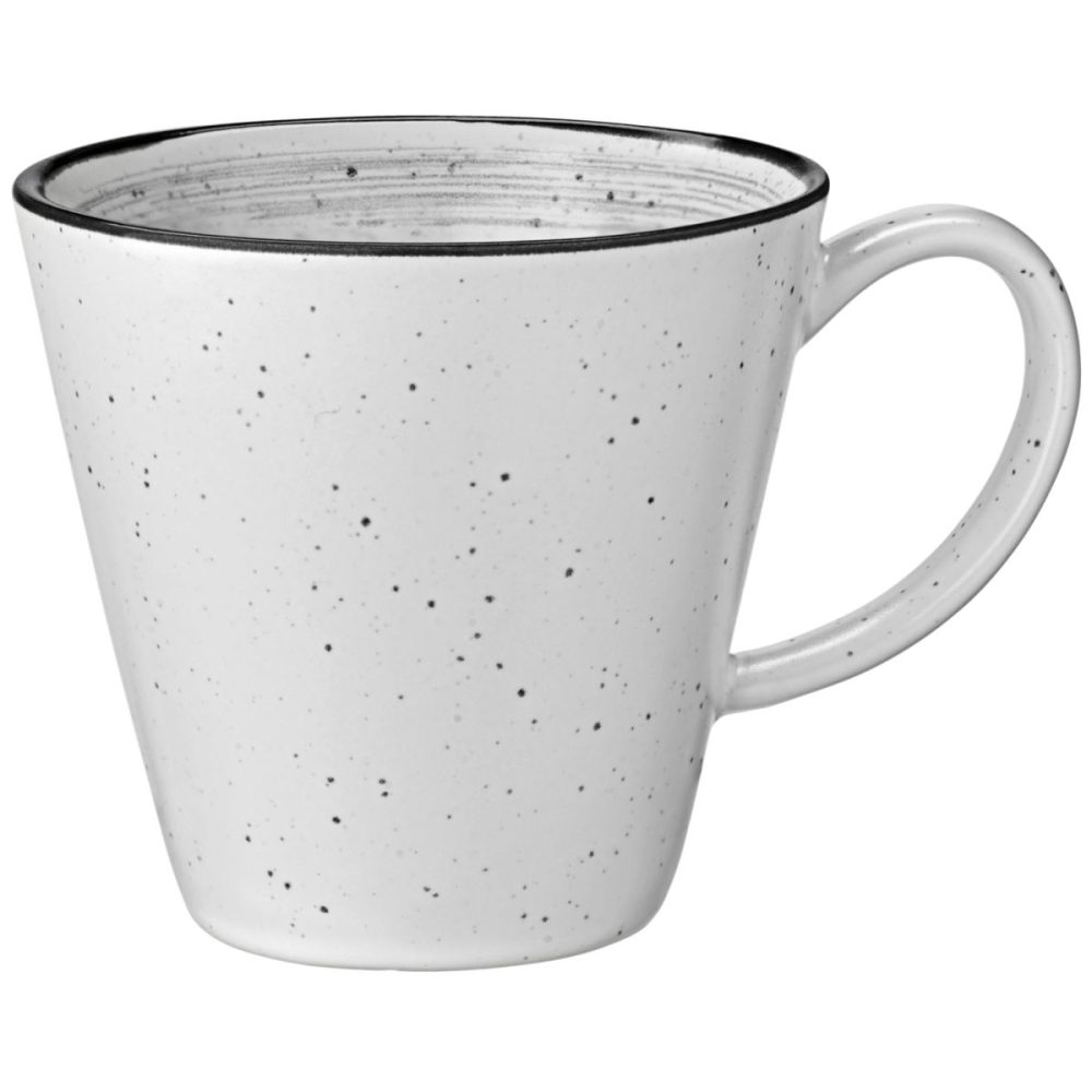 VEGA Espresso-Obertasse Fungio; 100 ml, 6x5.5 cm (ØxH); weiss/schwarz; rund; 6 Stück / Pack