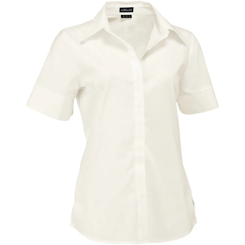 JOBELINE Damen Bluse Fiore Kurzarm; Kleidergrösse 48; cremeweiss