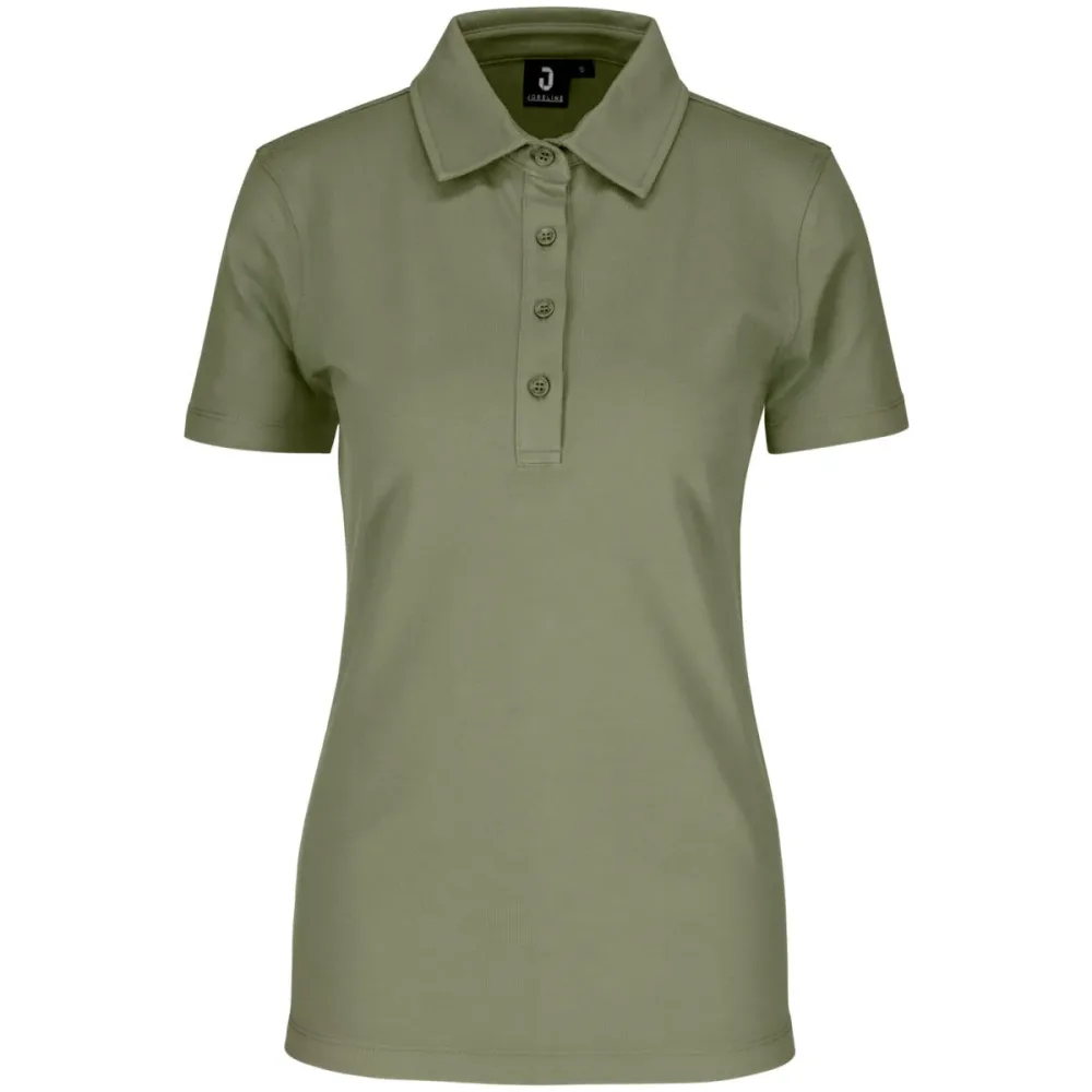 JOBELINE Damen Poloshirt Oliver Kurzarm; Kleidergrösse XL; oliv