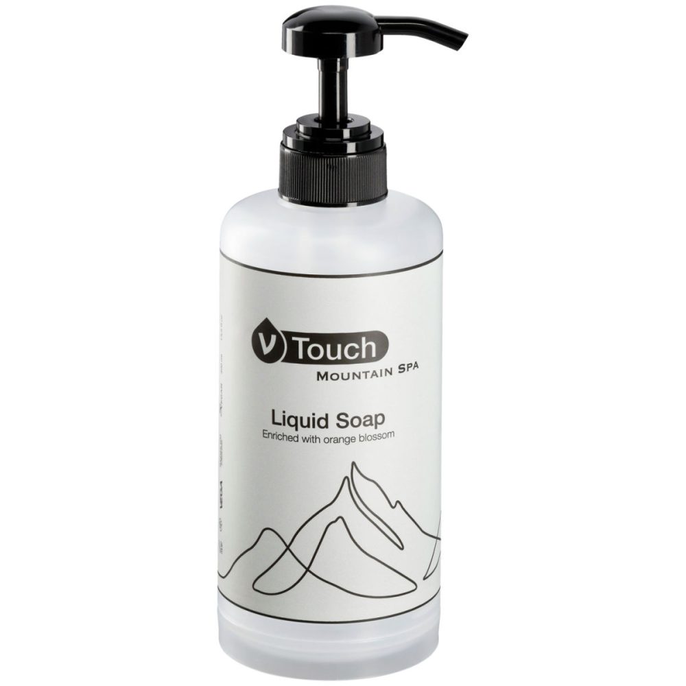 V-Touch Pumpspender Mountain Spa für Seife; 400 ml; transparent; 15 Stück / Pack