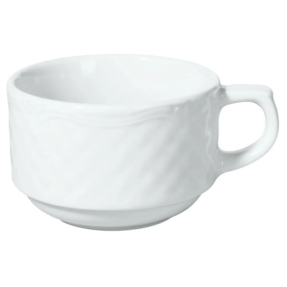 VEGA Kaffee-Obertasse Zürich; 190 ml, 8x5.6 cm (ØxH); weiss; rund; 6 Stück / Pack