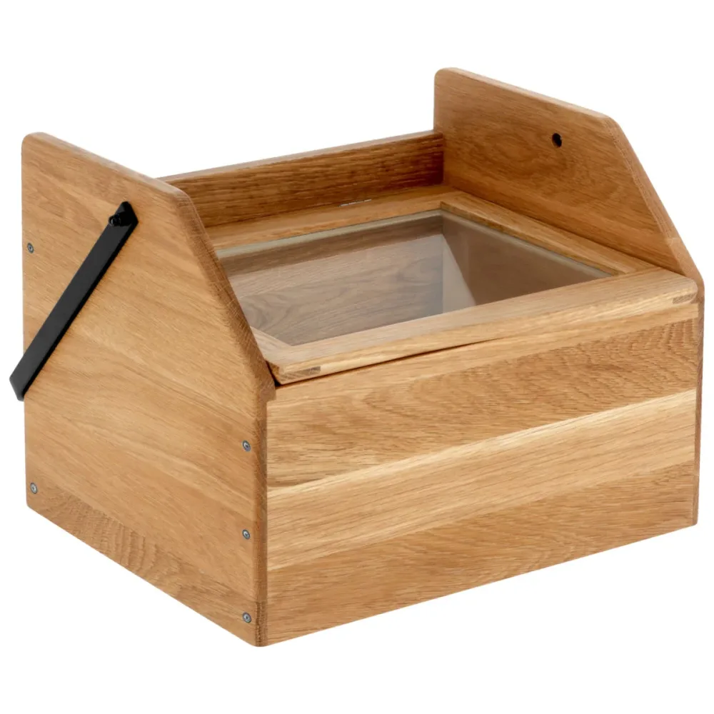 VEGA Toastbox Esino mit Deckel; 31.7x24x22 cm (LxBxH); braun/schwarz; rechteckig