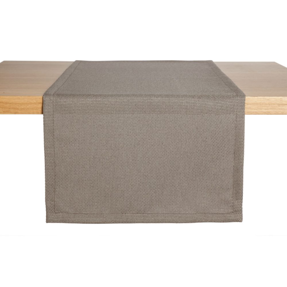 ERWIN M. Tischläufer Ambita Jacquard; 40x130 cm (BxL); taupe; rechteckig