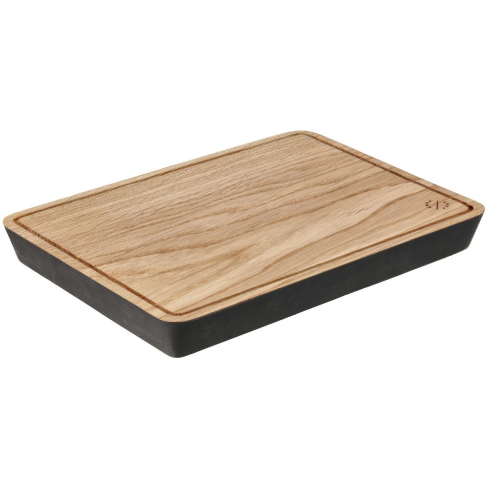 VEGA Speisenbrett Simeto; 32x24x3 cm (LxBxH); eiche/schwarz; rechteckig