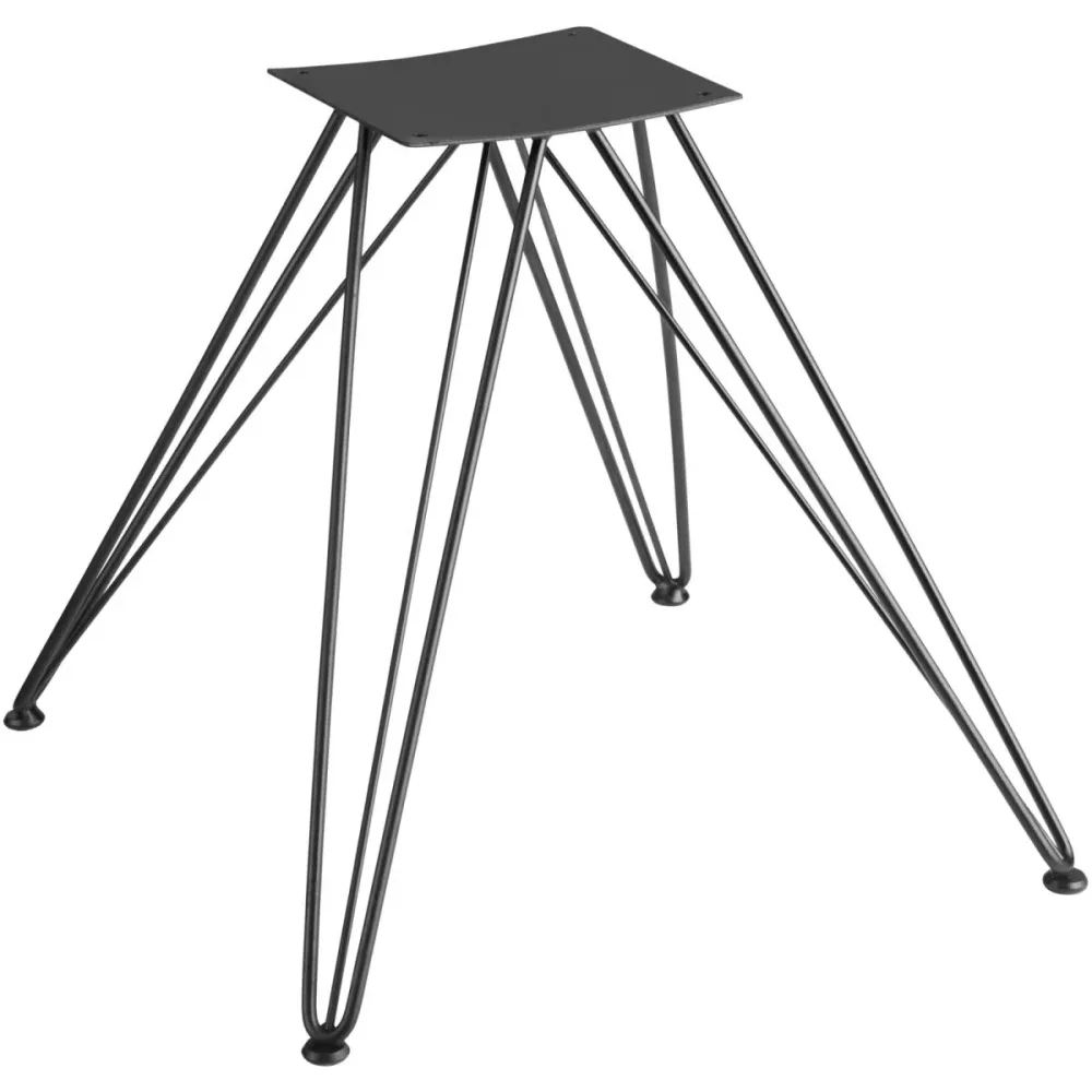 VEGA Stuhlgestell Milaria Metall; 46x51x42.5 cm (BxTxH); schwarz; 2 Stück / Pack