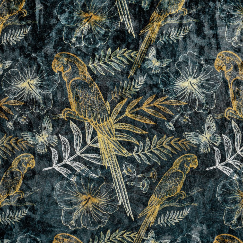 VEGA Meterware Floral; 140 cm (B); blau