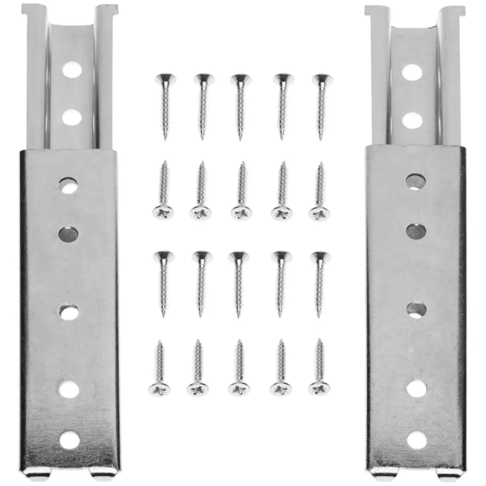 ERWIN M. Befestigungsset Komplettset für Befestigung von Rückenteil und Boxspringbett; 8.5x14x1.8 cm (BxTxH); silber