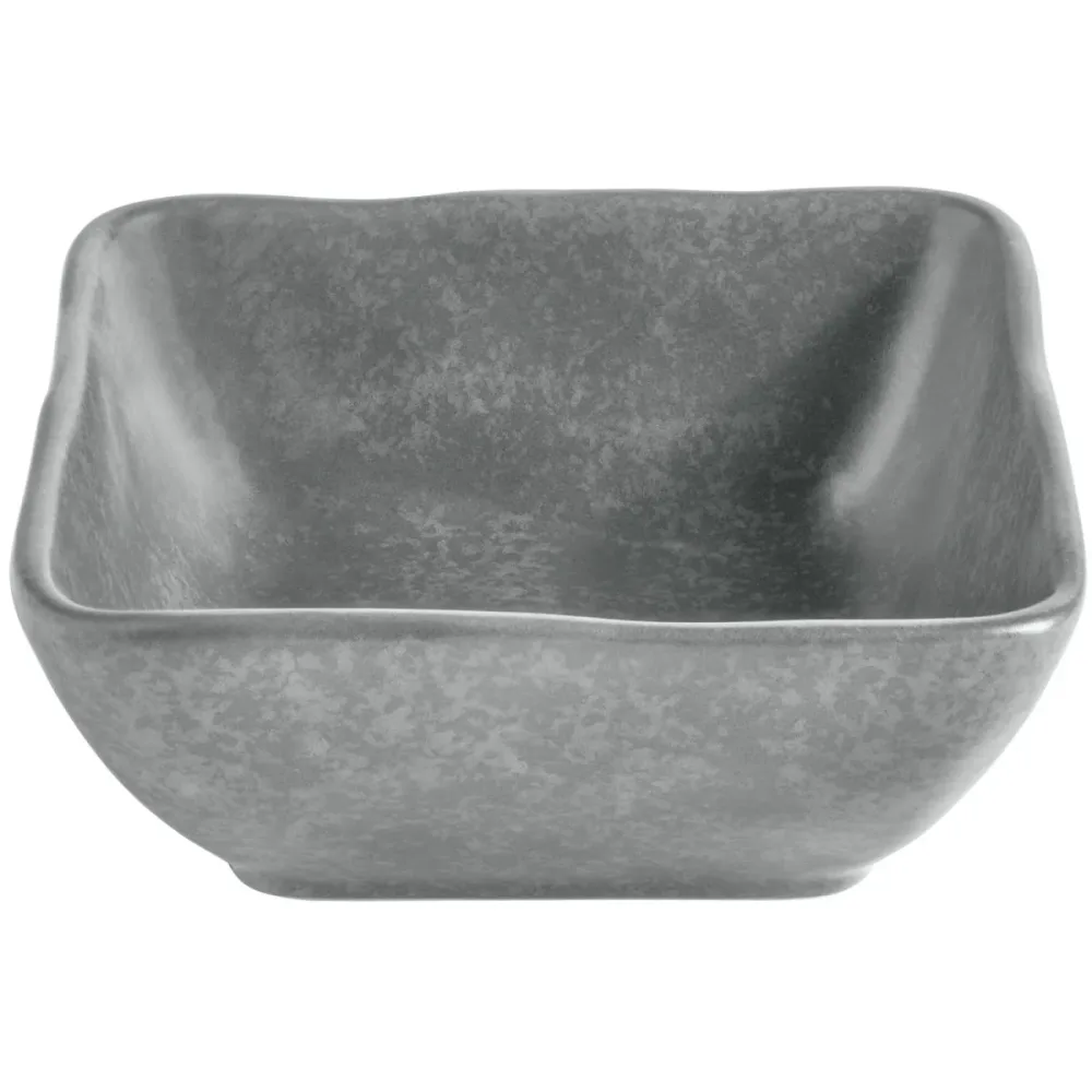 VEGA Schälchen Arona quadratisch; 200 ml, 9.5x9.5x4 cm (LxBxH); anthrazit; quadratisch; 6 Stück / Pack