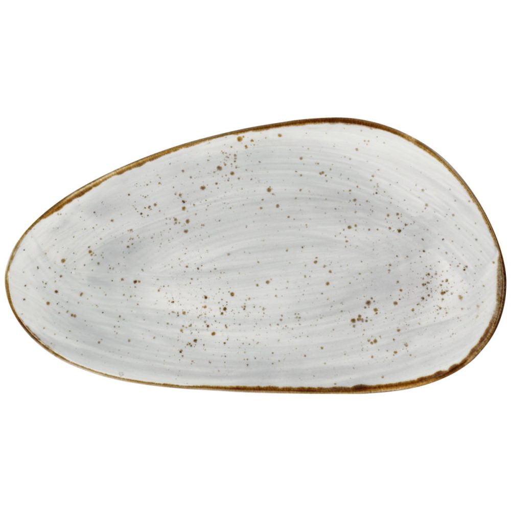 VEGA Platte Nebro organisch; 33x19x3.5 cm (LxBxH); hellgrau; 3 Stück / Pack