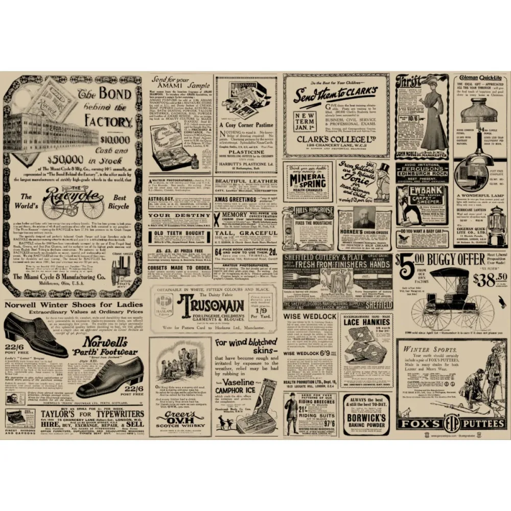 GARCIA DE POU Papiertischset Menulo; 31x43 cm (BxL); schwarz/natur; 500 Stück / Pack