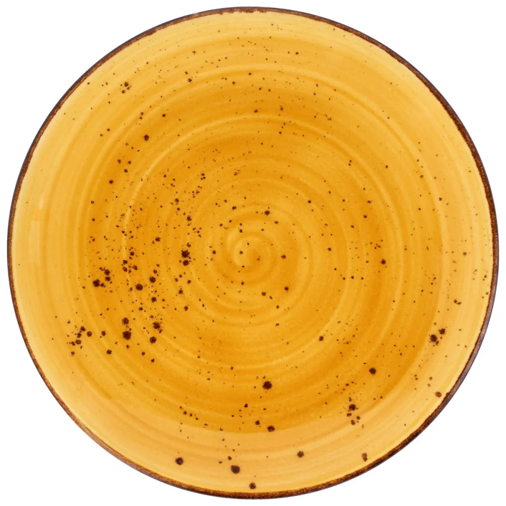 VEGA Teller flach Nebro; 25 cm (Ø); gelb; rund; 6 Stück / Pack