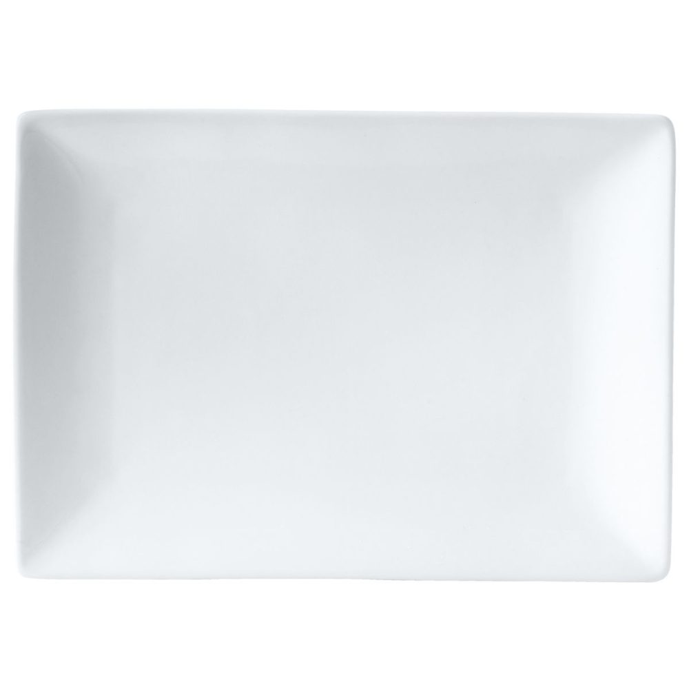 PULSIVA Teller Jandra rechteckig; 21x14.5x4 cm (LxBxH); weiss; rechteckig; 6 Stück / Pack