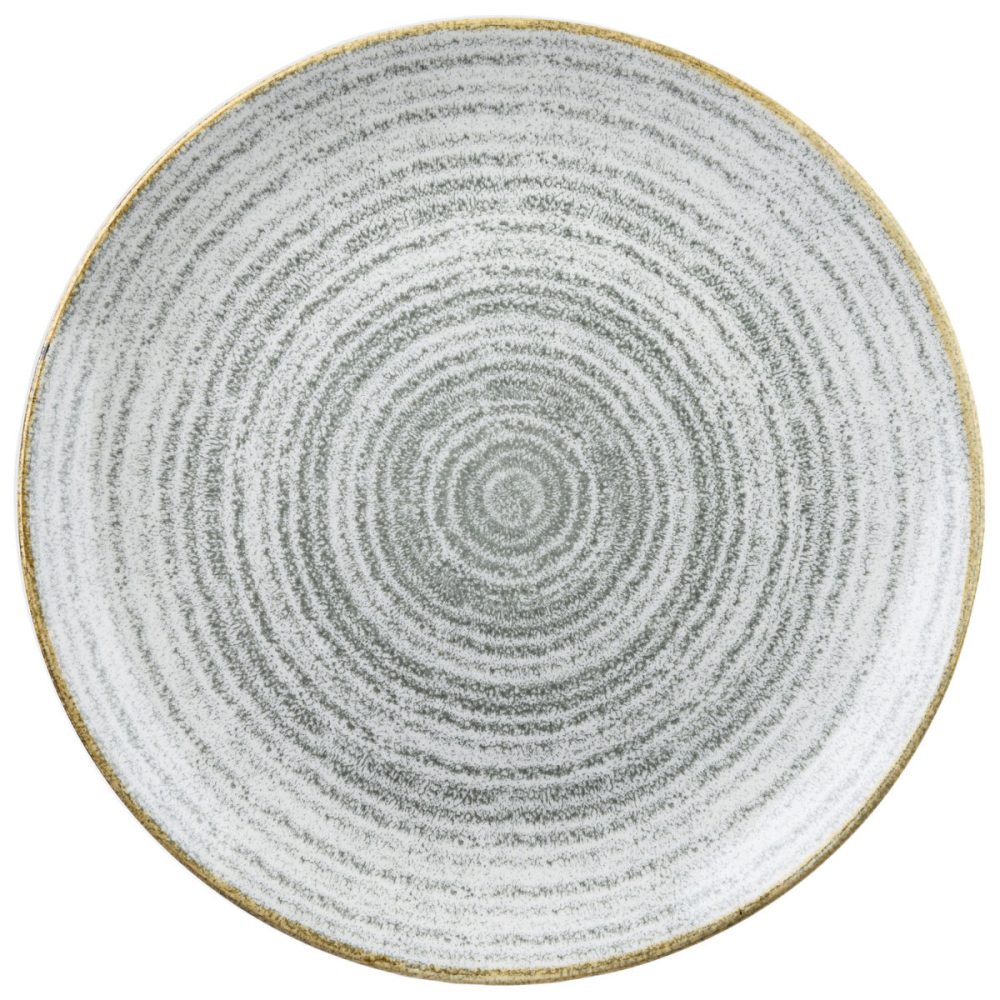 Churchill Teller flach Studio Prints Stone Grey Coupe; 26 cm (Ø); hellgrau/braun; rund; 12 Stück / Pack
