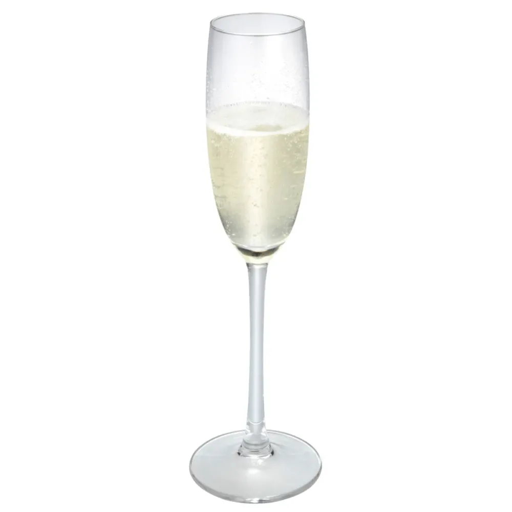 royal leerdam Sektglas  Plaza mit Eichstrich; 200 ml, 6x5.2x23 cm (ØxØxH); transparent; 0.1 l Eichstrich, 6 Stück / Pack