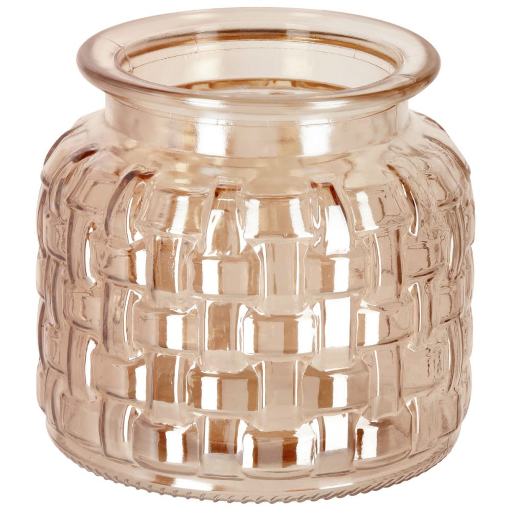 Vase Kaila; 11x10.5 cm (ØxH); braun; 2 Stück / Pack