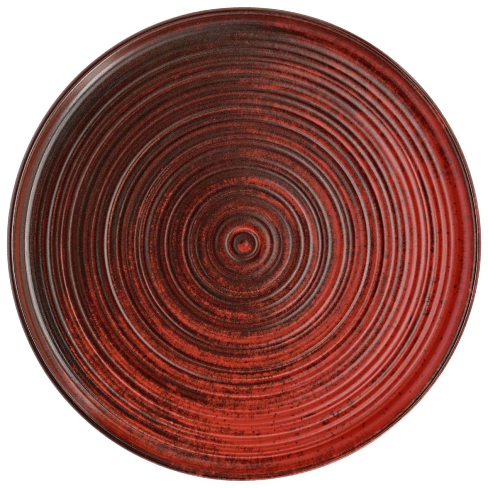 VEGA Teller flach mit Rand Etana; 27x1.4 cm (ØxH); rot; rund; 6 Stück / Pack