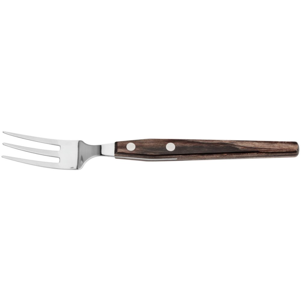 VEGA Pizza-/Steakgabel San Antonio; 22.5 cm (L); braun, Griff braun; 6 Stück / Pack