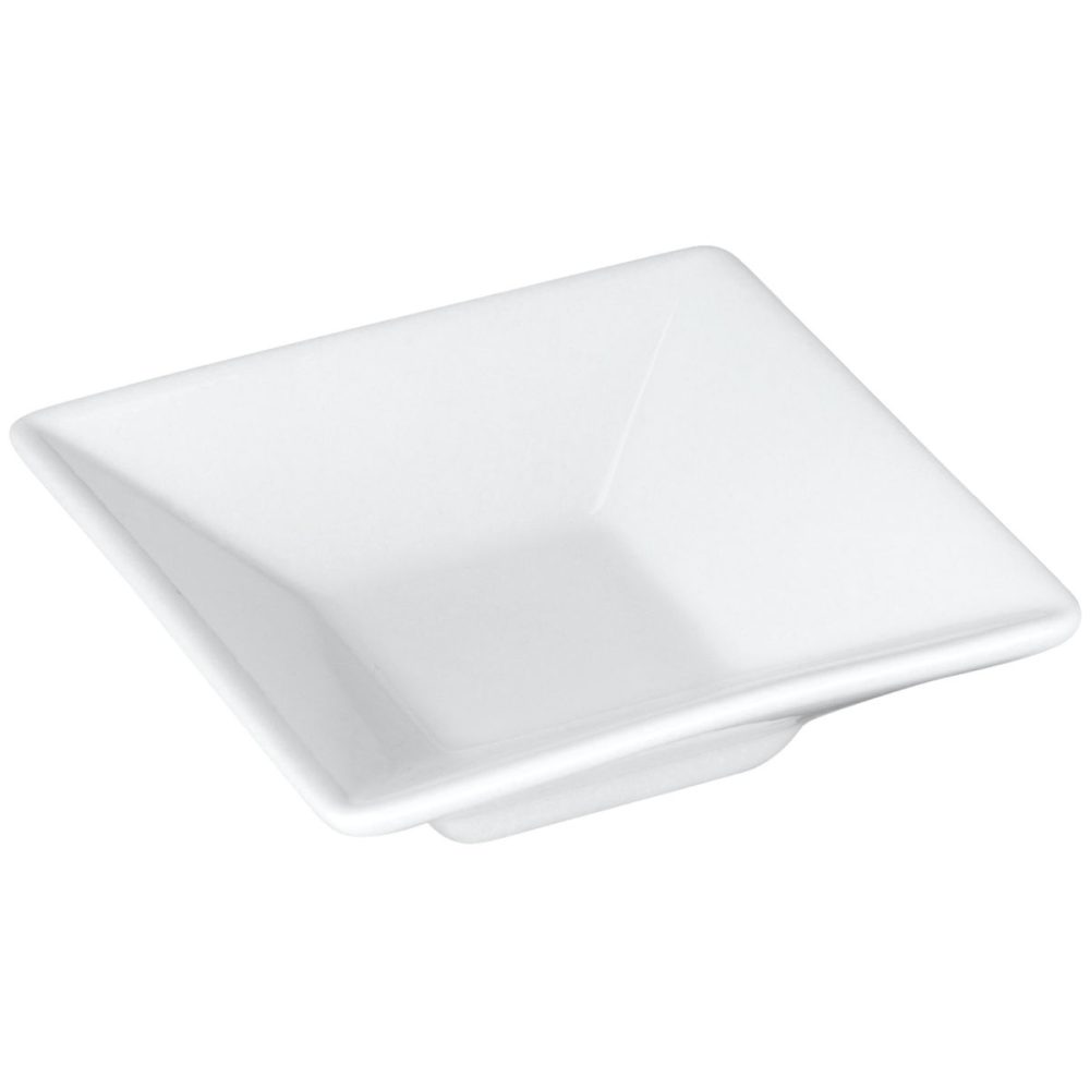 VEGA Mini-Schälchen Stan; 60 ml, 7x7x2 cm (LxBxH); weiss; quadratisch; 12 Stück / Pack