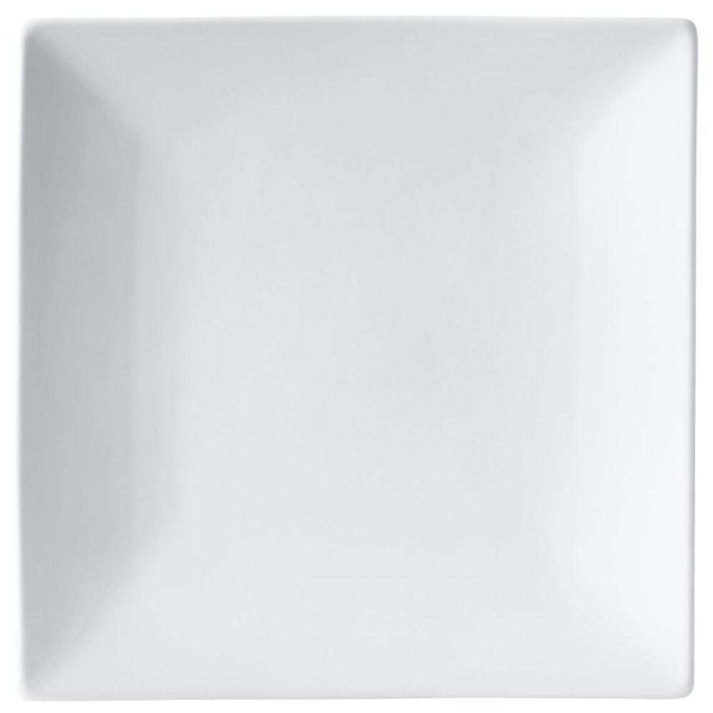 PULSIVA Teller Jandra quadratisch; 15x15x2.5 cm (LxBxH); weiss; quadratisch; 6 Stück / Pack